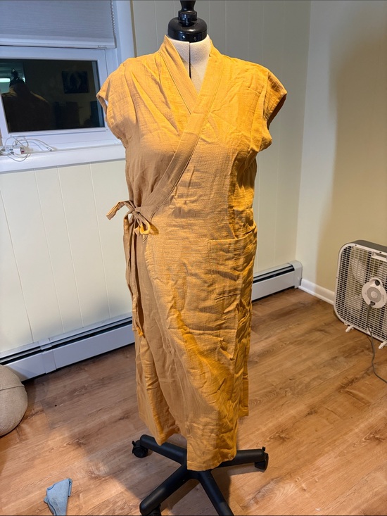 Oddbird Co. Dresses & Skirts - Oddbird Aydin Cotton Gauze Dress - Marigold NWT Sz S
